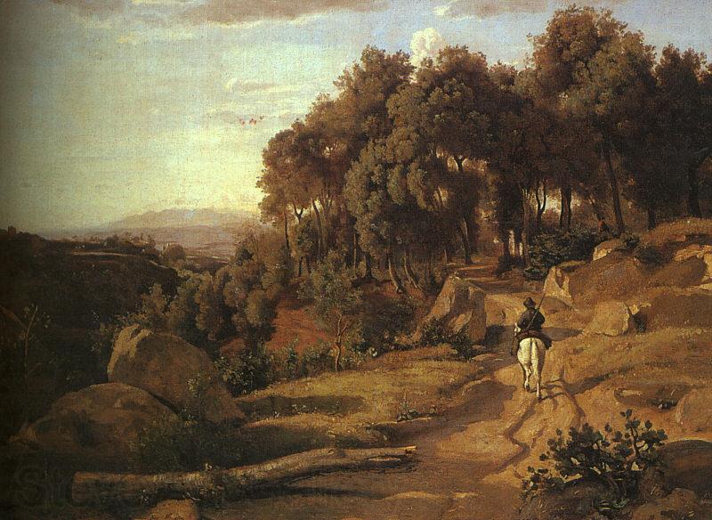  Jean Baptiste Camille  Corot A View near Volterra_1 Norge oil painting art